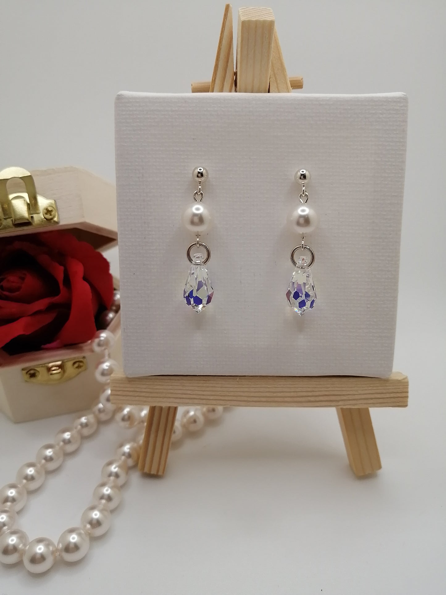 10 mm Swarovski pareloorbellen voor dames