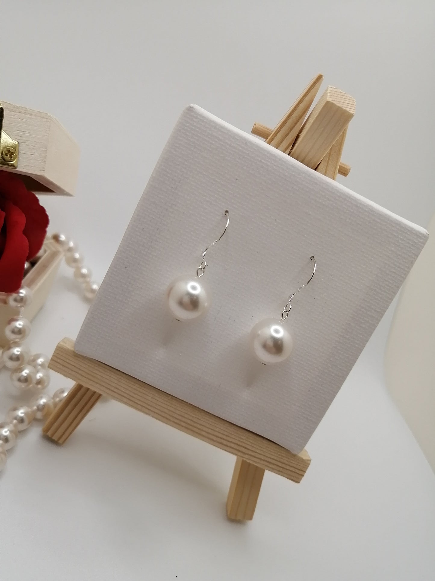 Boucles d'oreilles en perles Swarovski 10mm Lady