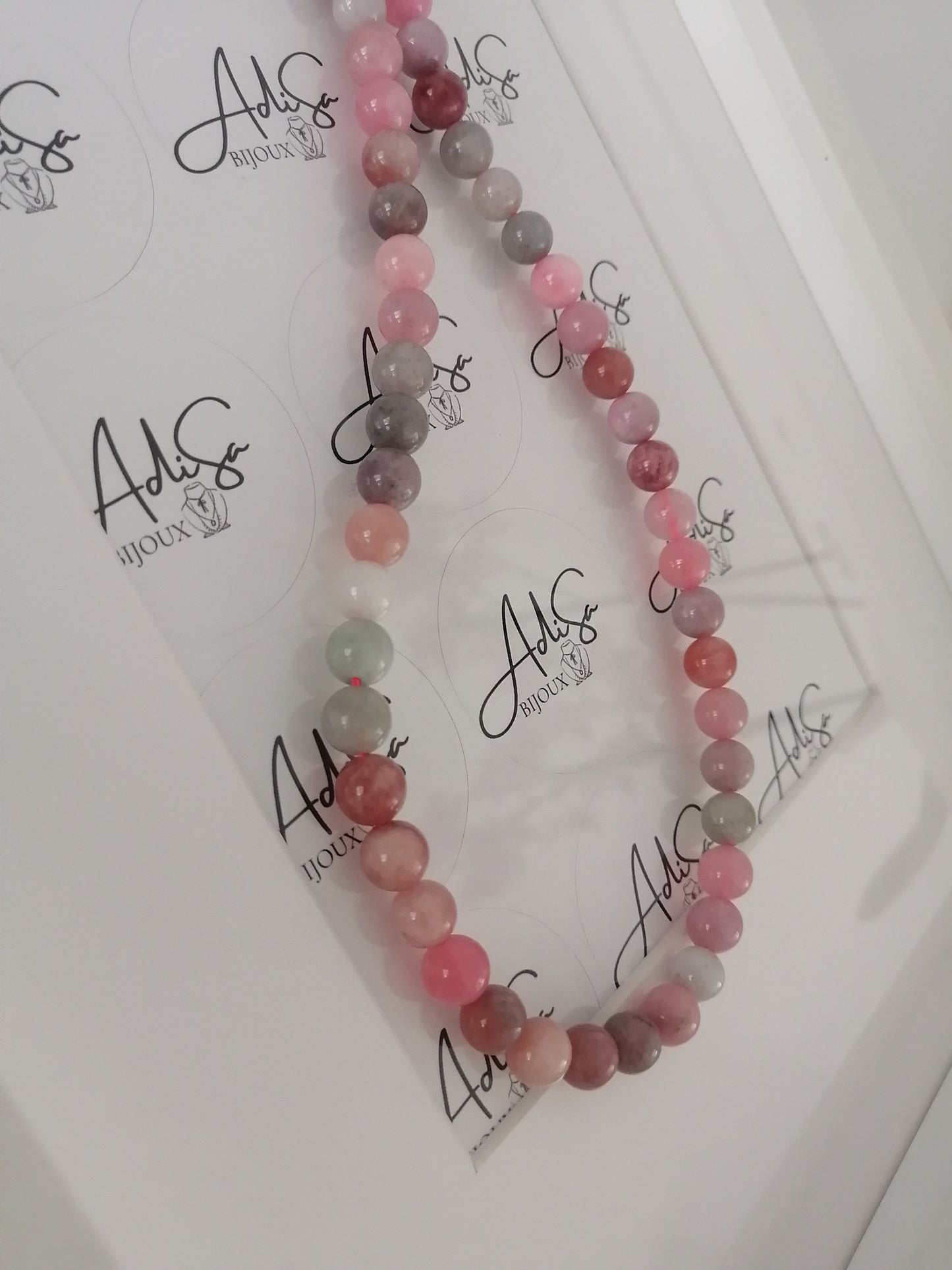 B&amp;B Set Jade roos 8mm