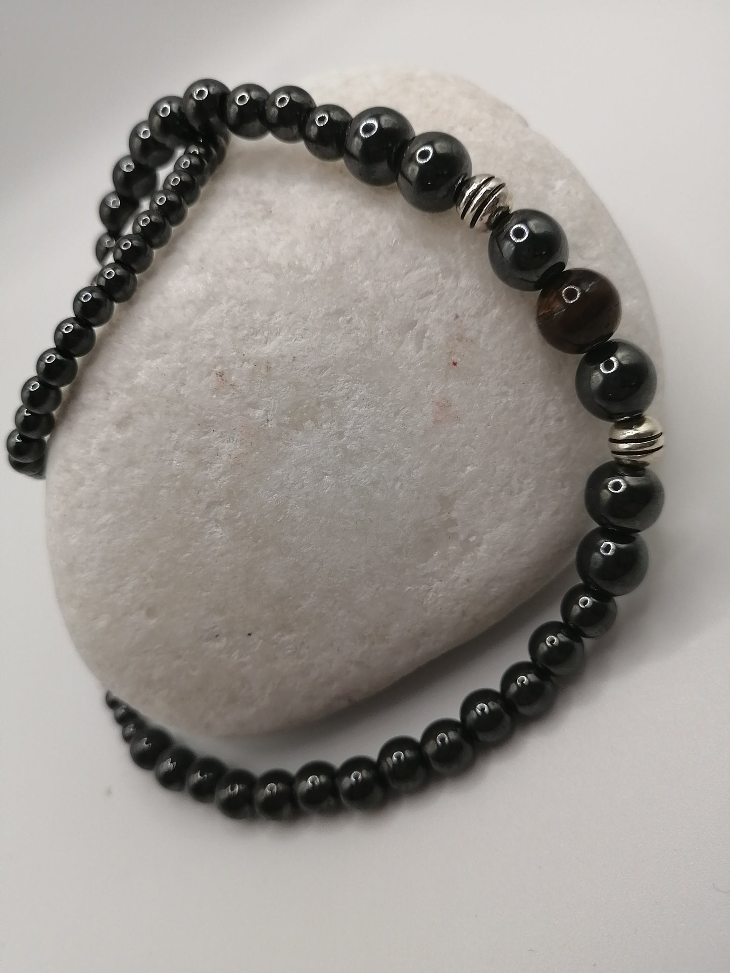 Hematite hexagon bracelet