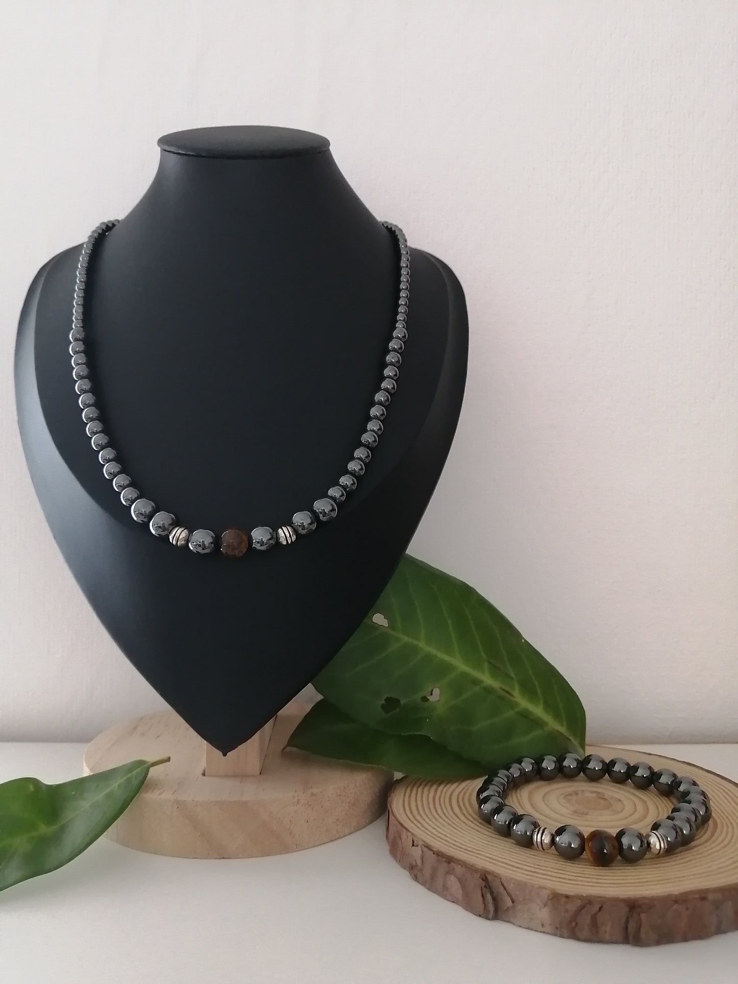 Hematiet hexagon armband