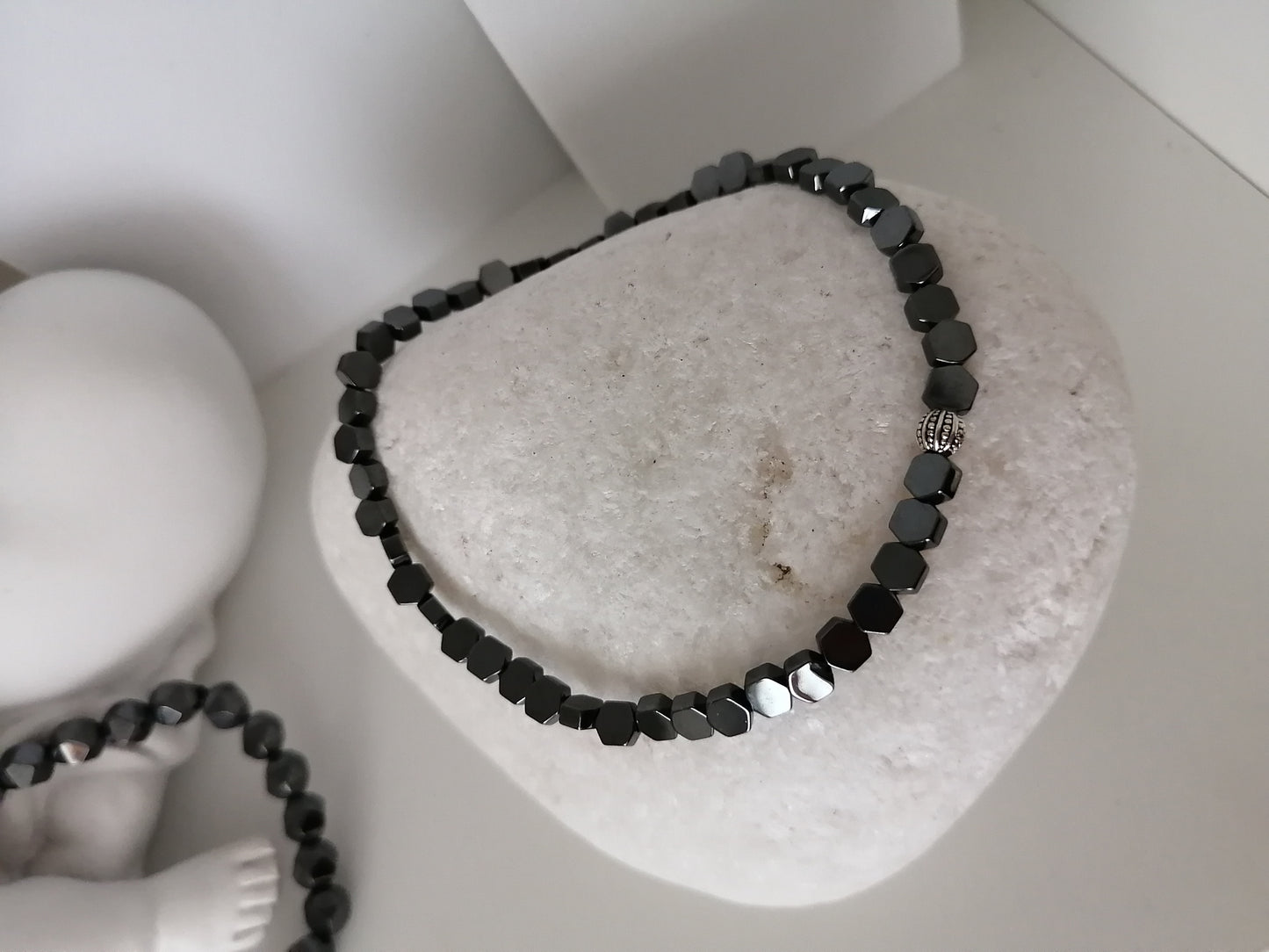 Hematiet hexagon armband