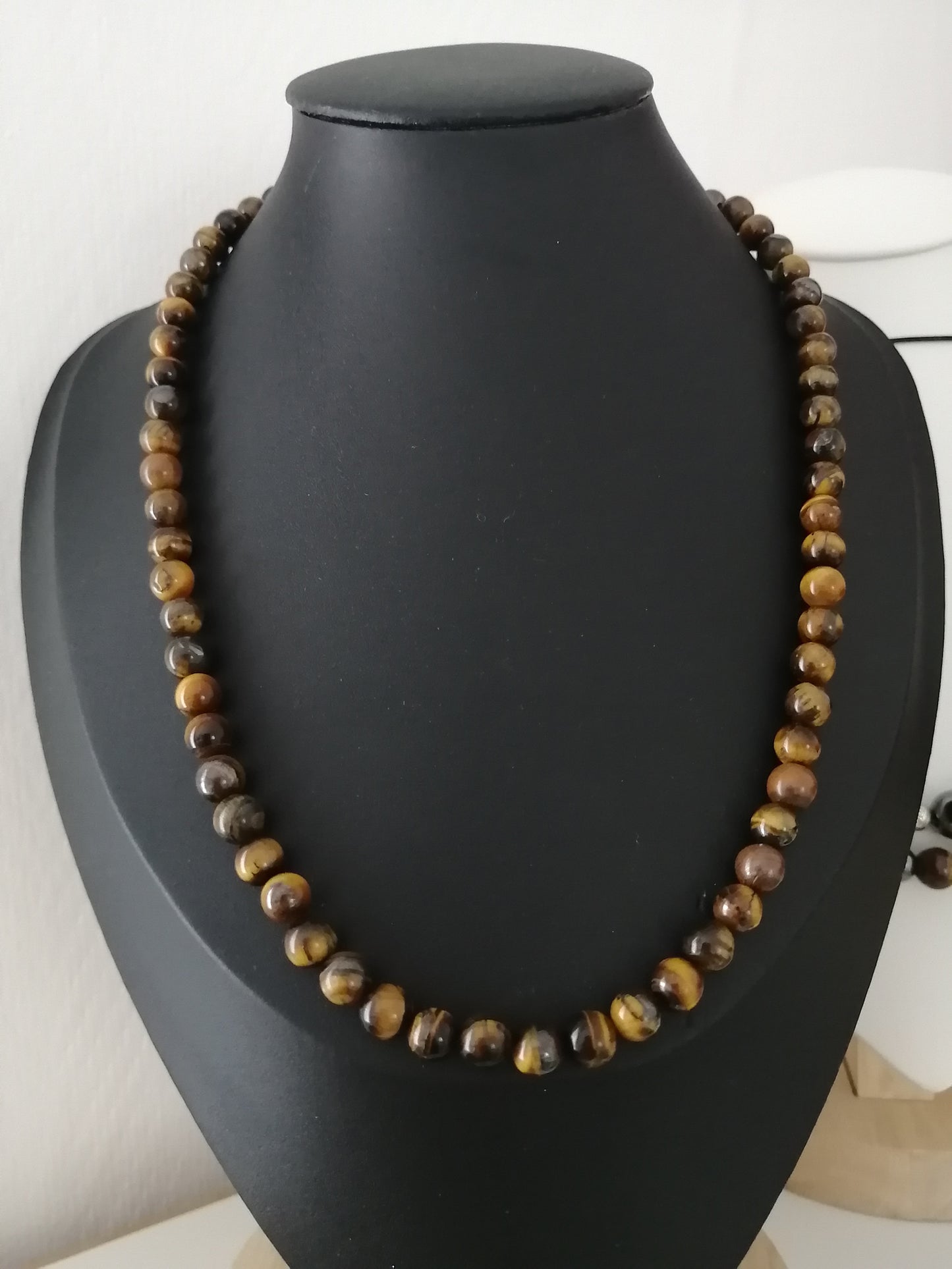 Collier Oeil de tigre 6mm