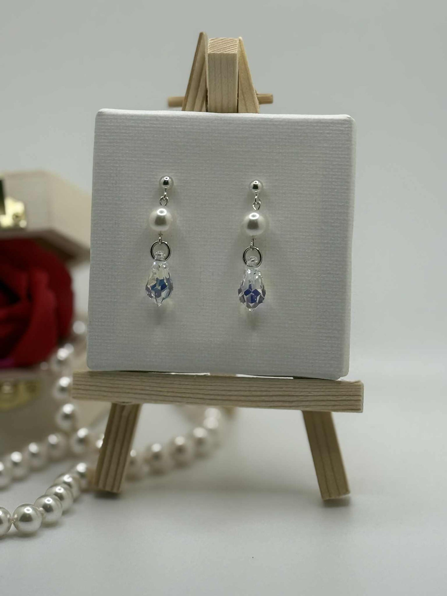 10 mm Swarovski pareloorbellen voor dames