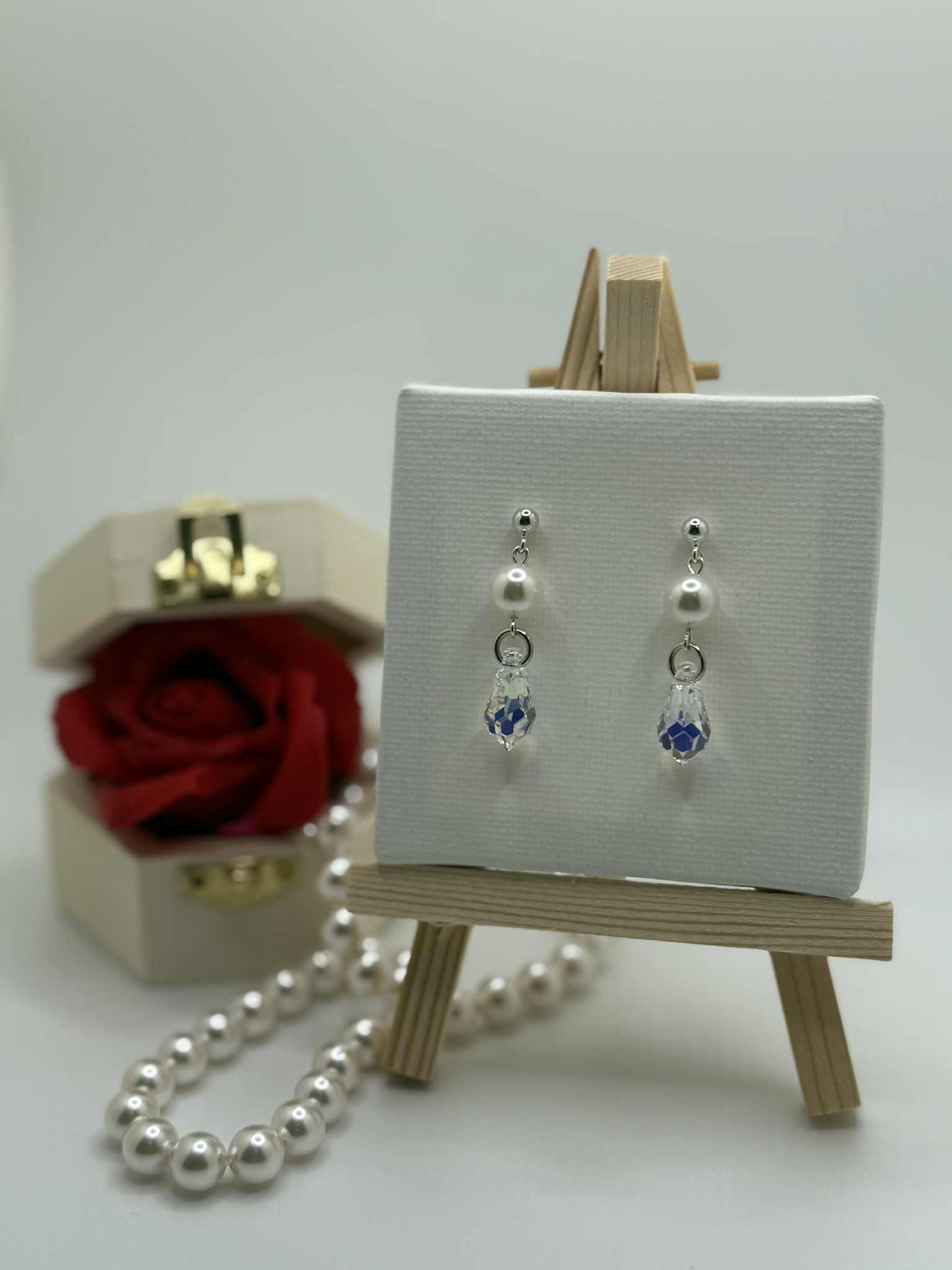 10 mm Swarovski pareloorbellen voor dames