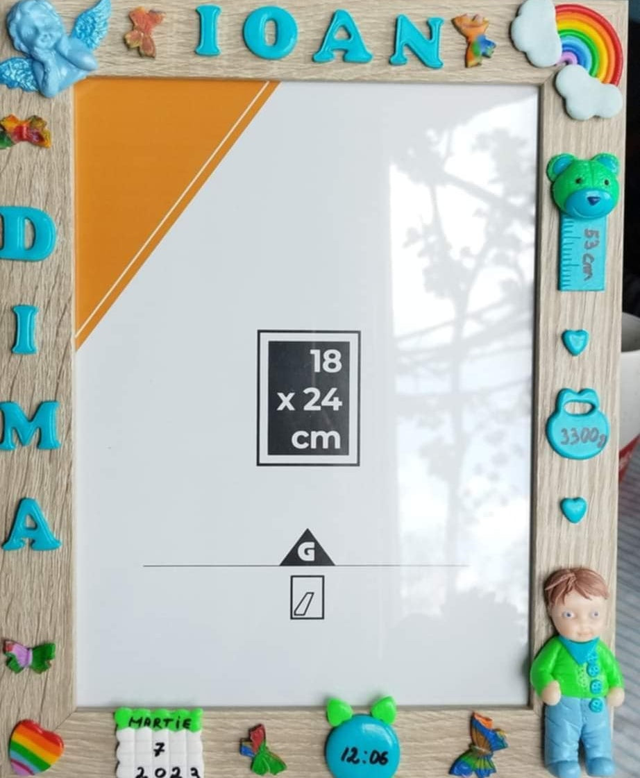 Gift frame for the birth of a child