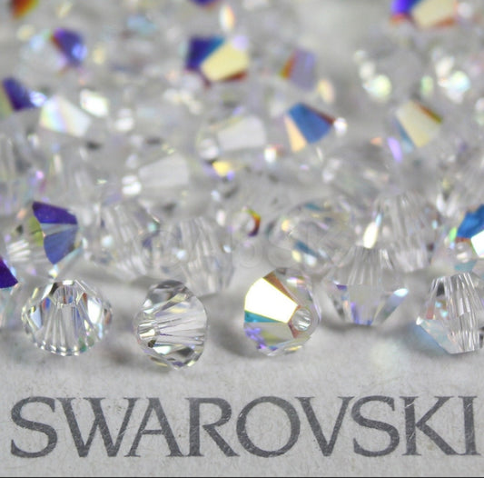 Collier de perles et cristaux Swarovski 6mm & 4mm